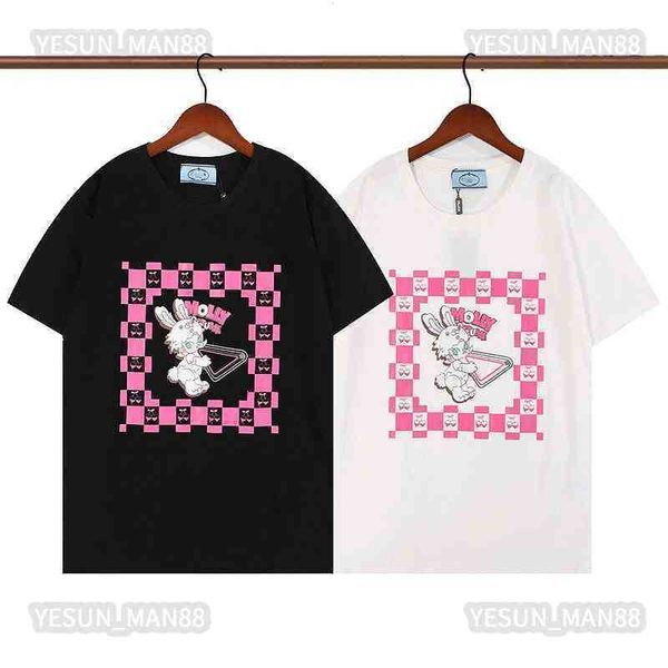 designer luxury spring summer prad classic rabbit capsule printed t shirt fashion mens and womens couple round collar tee, White;black
designer luxury spring summer prad classic rabbit capsule printed t shirt fashion mens and womens couple round collar tee, White;black