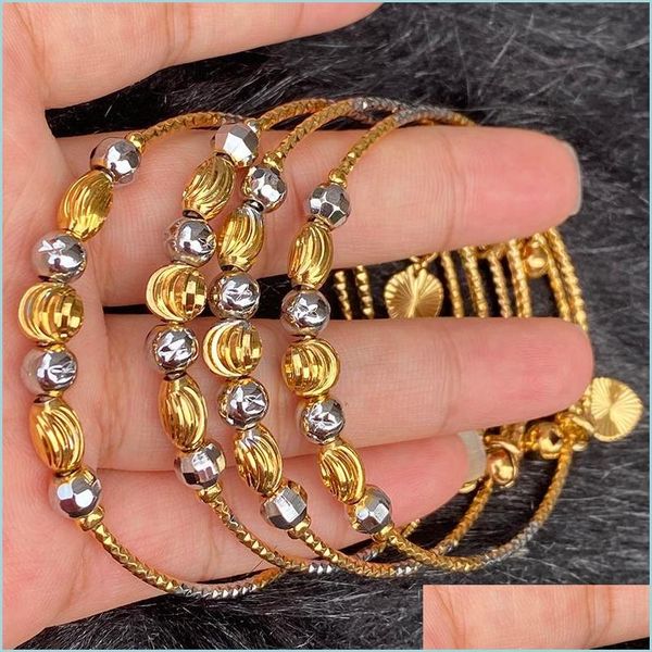 bangle bangle 4pcs gold sier ball bangles ethiopian african for women twotones dubai bracelets wedding jewelry giftbangle banglebang dhql2, Black
bangle bangle 4pcs gold sier ball bangles ethiopian african for women twotones dubai bracelets wedding jewelry giftbangle banglebang dhql2, Black