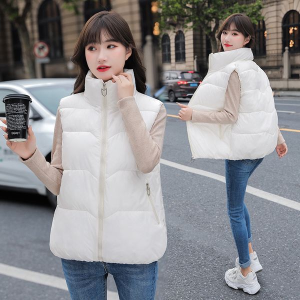 women's sleeveless short down cotton vests waistcoat autumn winter 2022 new thickened vest cotton jacket, Black;white
women's sleeveless short down cotton vests waistcoat autumn winter 2022 new thickened vest cotton jacket, Black;white