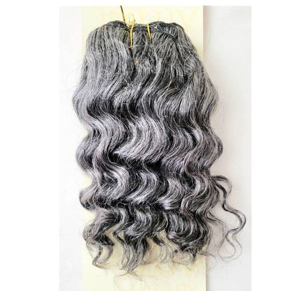 salt n pepper gray hair weave silver remy deep wave 100% human weft extensions 10inch 100g/pack mixed grey wet and wavy bundles, Black;brown
salt n pepper gray hair weave silver remy deep wave 100% human weft extensions 10inch 100g/pack mixed grey wet and wavy bundles, Black;brown