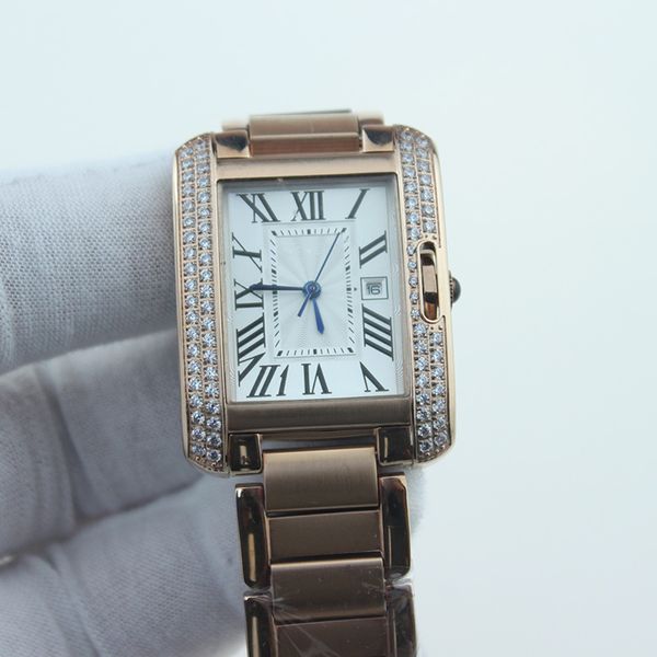 fashionable quartz sport rose gold diamond ring watch ladies square stainless steel case original buckle analog leisure watch montel luxury, Slivery;brown
fashionable quartz sport rose gold diamond ring watch ladies square stainless steel case original buckle analog leisure watch montel luxury, Slivery;brown