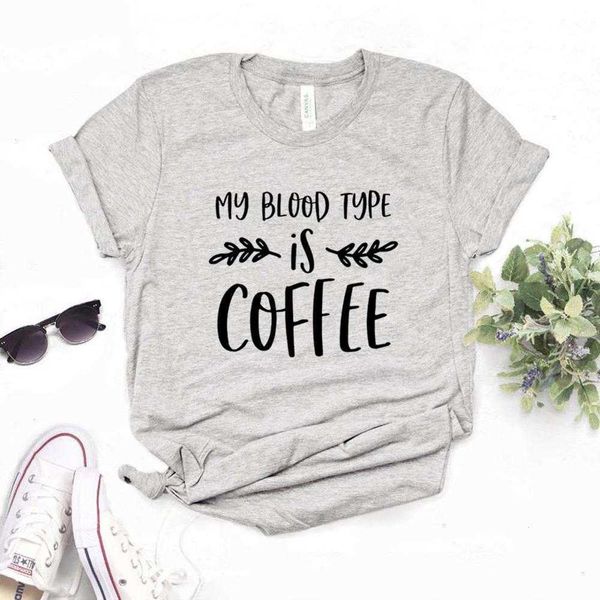 my blood type is tee coffee print women hipster funny t-shirt lady yong girl 6 color, White
my blood type is tee coffee print women hipster funny t-shirt lady yong girl 6 color, White