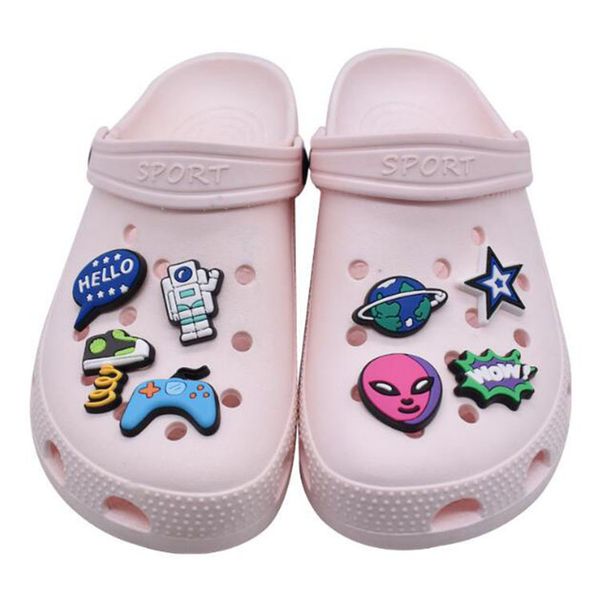 sf delivery ufo croc charms cartoon beach shoe buckle diy decoration accessories gift, White;pink
sf delivery ufo croc charms cartoon beach shoe buckle diy decoration accessories gift, White;pink
