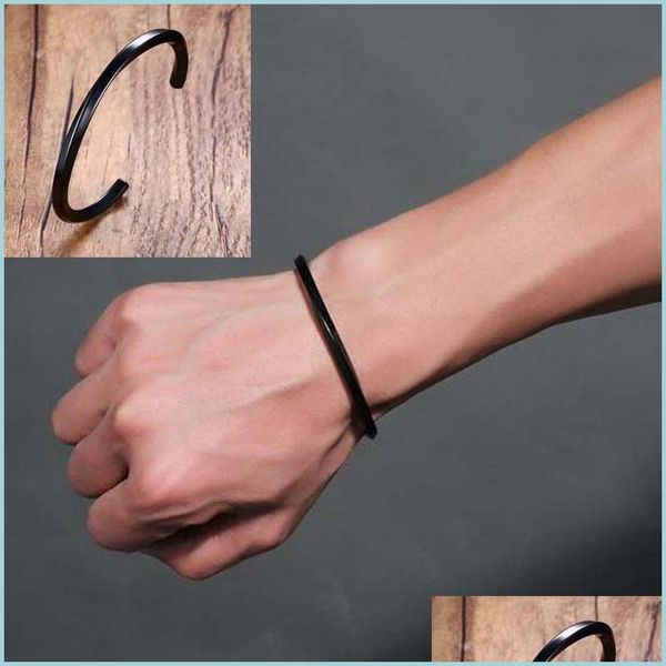 bangle bangle punk sier color black open for men and women quality stainless steel trendy bracelet titanium jewelrybanglebangle drop dhehk 
bangle bangle punk sier color black open for men and women quality stainless steel trendy bracelet titanium jewelrybanglebangle drop dhehk