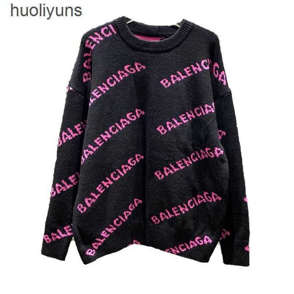 round designer sweaters spring balencaigass 2023 loose sweater paris casual woolen men's neck women's couple letter knitwear fashi, White;black
round designer sweaters spring balencaigass 2023 loose sweater paris casual woolen men's neck women's couple letter knitwear fashi, White;black