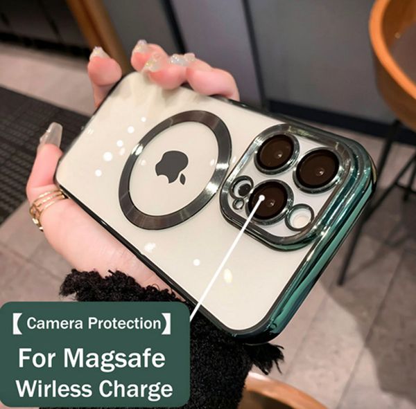 magsafe cases for iphone 14 13 12 11 pro max plating slim skin shockproof protective cover with camera lens protection 
magsafe cases for iphone 14 13 12 11 pro max plating slim skin shockproof protective cover with camera lens protection