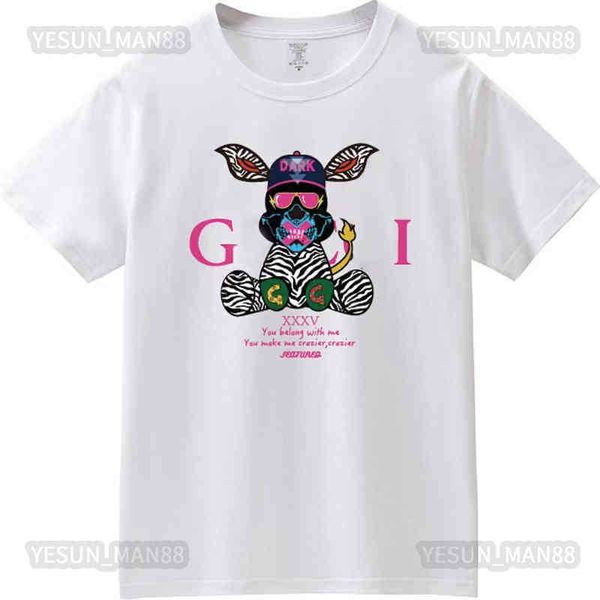 women's t-shirt womens and mens designer guggi classic t shirt color dog printed fashion summer hip hop short sleeves high street tee, White
women's t-shirt womens and mens designer guggi classic t shirt color dog printed fashion summer hip hop short sleeves high street tee, White