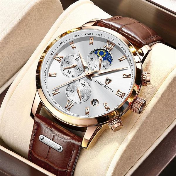 wristwatches lige brown leather watch men business sport waterproof chronograph quartz wrist watches for2120, Slivery;brown
wristwatches lige brown leather watch men business sport waterproof chronograph quartz wrist watches for2120, Slivery;brown