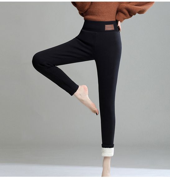women leggings winter thick warm fleece lined tight high waist wool thermal underwear slim trousers ladies clothing 6xl, Black
women leggings winter thick warm fleece lined tight high waist wool thermal underwear slim trousers ladies clothing 6xl, Black