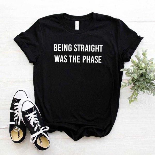being straight t shirts was the phase women casual funny shirt for lady girl tee, White
being straight t shirts was the phase women casual funny shirt for lady girl tee, White