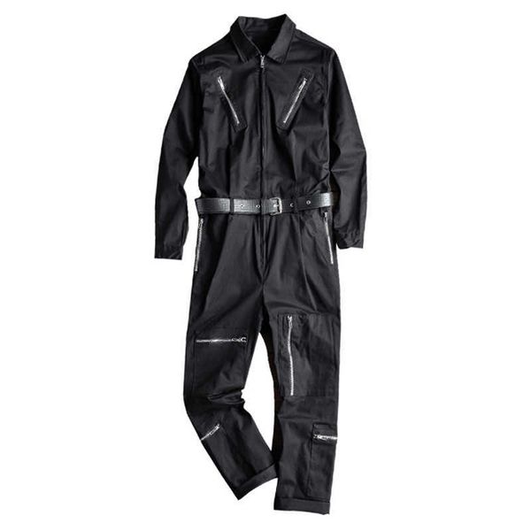 men's jeans men's long sleeve zippers pockets cargo jumpsuits with belt casual trendy pants set overalls gray black t221102, Blue
men's jeans men's long sleeve zippers pockets cargo jumpsuits with belt casual trendy pants set overalls gray black t221102, Blue