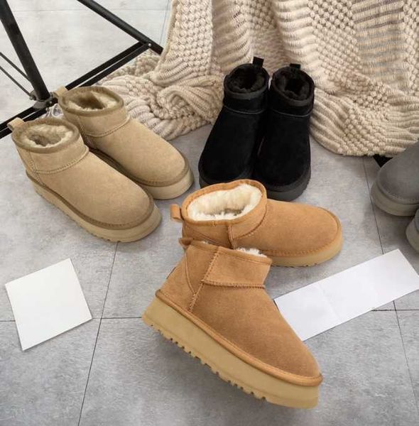 boots ultra mini platform boot designer woman winter ankle australia snow thick bottom real leather warm fluffy booties with fur 236, Black
boots ultra mini platform boot designer woman winter ankle australia snow thick bottom real leather warm fluffy booties with fur 236, Black