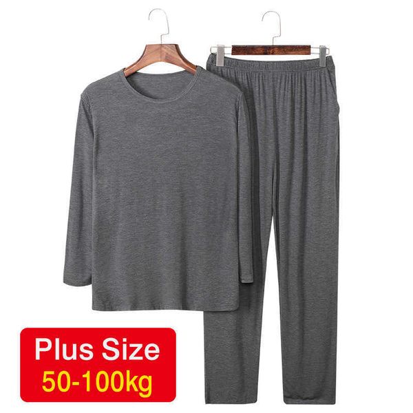 men's sleepwear 2022 fall clothes 95%modal cotton men's pajamas set long sleeve plus size sleepwear pants casual o-neck loose pyja, Black;brown
men's sleepwear 2022 fall clothes 95%modal cotton men's pajamas set long sleeve plus size sleepwear pants casual o-neck loose pyja, Black;brown