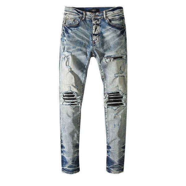 off amirs jeans washing water old blue cow hole patch patching ny slim elastic legged jeans
off amirs jeans washing water old blue cow hole patch patching ny slim elastic legged jeans