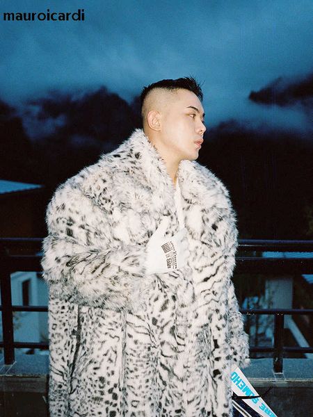men's fur faux fur mauroicardi winter long colorful thickened warm oversized faux fur coat men runway european fashion luxury designer, Black
men's fur faux fur mauroicardi winter long colorful thickened warm oversized faux fur coat men runway european fashion luxury designer, Black