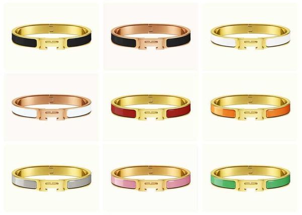 luxury brand 18k gold stainless steel h bangle bracelet jewelry for women gift3623726, Black
luxury brand 18k gold stainless steel h bangle bracelet jewelry for women gift3623726, Black