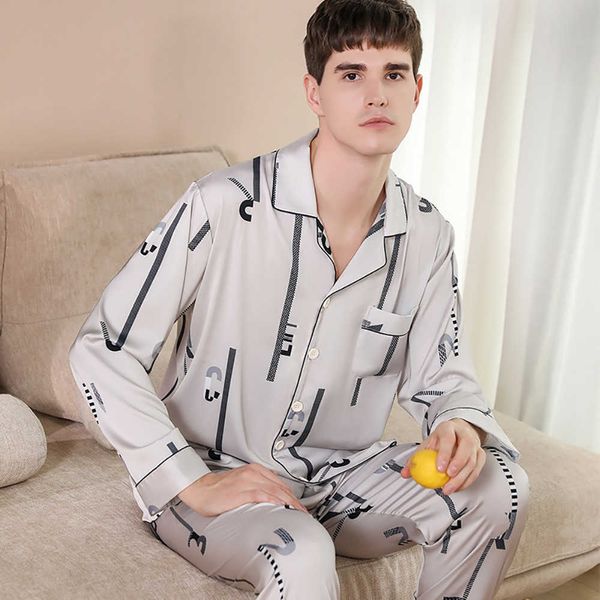 men's sleepwear trendyol print silk pajamas men's pijama sets spring summer thin satin long sleeve sleep elastic waist soft pajam, Black;brown
men's sleepwear trendyol print silk pajamas men's pijama sets spring summer thin satin long sleeve sleep elastic waist soft pajam, Black;brown