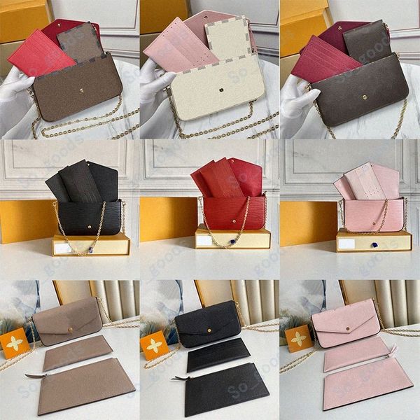 3 pcs set felicie pochette designer shoulder bag women crossbody purse messenger bags handbags flowers lady leather m61276 p1es#
3 pcs set felicie pochette designer shoulder bag women crossbody purse messenger bags handbags flowers lady leather m61276 p1es#