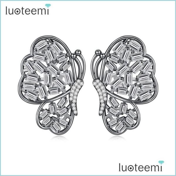 stud stud luoteemi butterfly earrings for women wedding party luxury shiny cz gun black sier gold brinco jewelry christmas gift drop dha1t, Golden;silver
stud stud luoteemi butterfly earrings for women wedding party luxury shiny cz gun black sier gold brinco jewelry christmas gift drop dha1t, Golden;silver