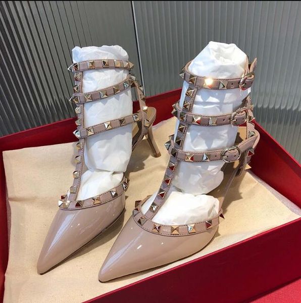 2022 v rivets sandals genuine leather roman women pointed high heels 6cm 8cm 10cm thin heels bridesmaid women's wedding shoes with box, Black
2022 v rivets sandals genuine leather roman women pointed high heels 6cm 8cm 10cm thin heels bridesmaid women's wedding shoes with box, Black