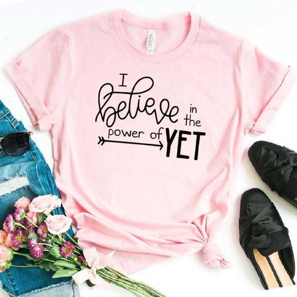 i believe in the power of yet print women casual funny t shirt lady girl tee, White
i believe in the power of yet print women casual funny t shirt lady girl tee, White