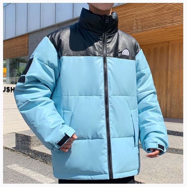 men's down & parkas designer mens puffer jackets womens leather coat fashion pu embroidery jacket woman classic windproof outerwewar me, Black
men's down & parkas designer mens puffer jackets womens leather coat fashion pu embroidery jacket woman classic windproof outerwewar me, Black