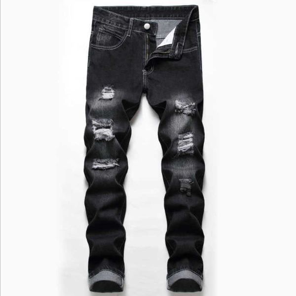 men's jeans 2021 men's ripped jeans spring autumn designer slim fit black gray denim pants male jeans distressed destroyed trouser, Blue
men's jeans 2021 men's ripped jeans spring autumn designer slim fit black gray denim pants male jeans distressed destroyed trouser, Blue