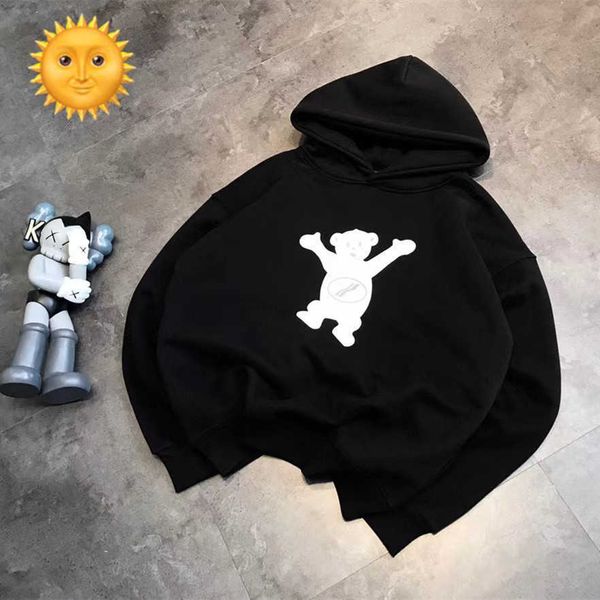 winter well hoody done women's flocking zipper bear couple hooded plush sweater hoodies casual sweatshirt graffiti cotton designer 11, Black
winter well hoody done women's flocking zipper bear couple hooded plush sweater hoodies casual sweatshirt graffiti cotton designer 11, Black