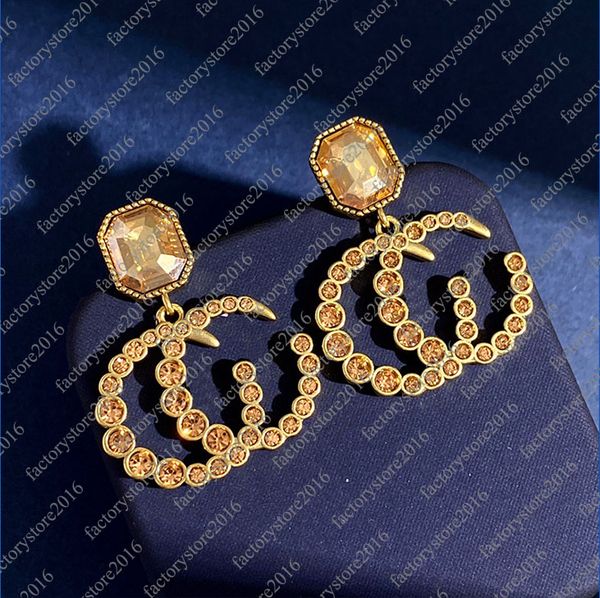 womens luxury retro vintage letters stud earrings g brand designer colorful diamond crystal dangle earring ear rings earings wedding jewelry, Golden;silver
womens luxury retro vintage letters stud earrings g brand designer colorful diamond crystal dangle earring ear rings earings wedding jewelry, Golden;silver