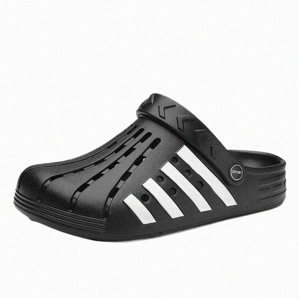 summer men sandals crocks non-slip hole shoes home clogs eva garden male shoes outside beach flat slippers b9t7#, Black
summer men sandals crocks non-slip hole shoes home clogs eva garden male shoes outside beach flat slippers b9t7#, Black