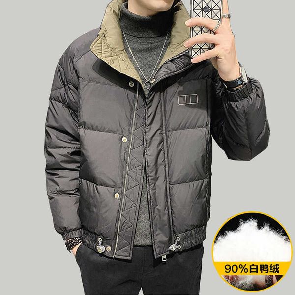 winter new men's down jacket fashion stand collar men short, Black
winter new men's down jacket fashion stand collar men short, Black