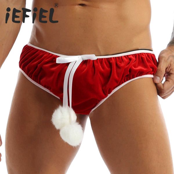set iefiel red mens lingerie velvet christmas holiday bowknot stretchy fancy cosplay briefs underwear panties for xmas costumes t221103, Red;black
set iefiel red mens lingerie velvet christmas holiday bowknot stretchy fancy cosplay briefs underwear panties for xmas costumes t221103, Red;black