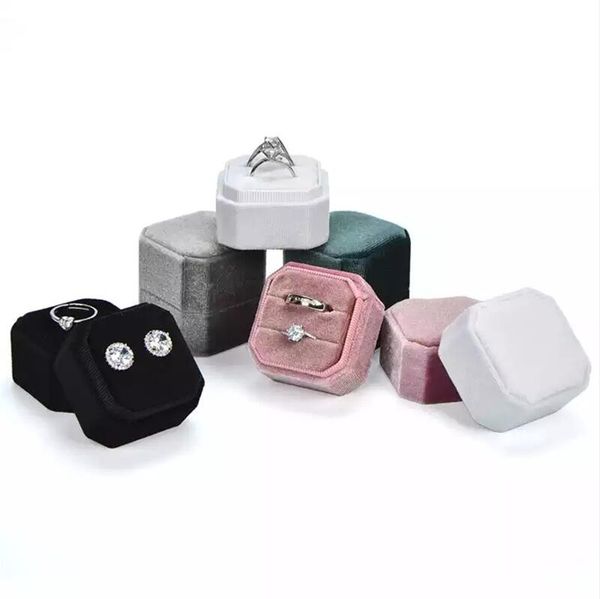 octagon shape double ring box holder jewelry organizer earrings jewelry storage cases for ceremony girls proposal, Black;white
octagon shape double ring box holder jewelry organizer earrings jewelry storage cases for ceremony girls proposal, Black;white