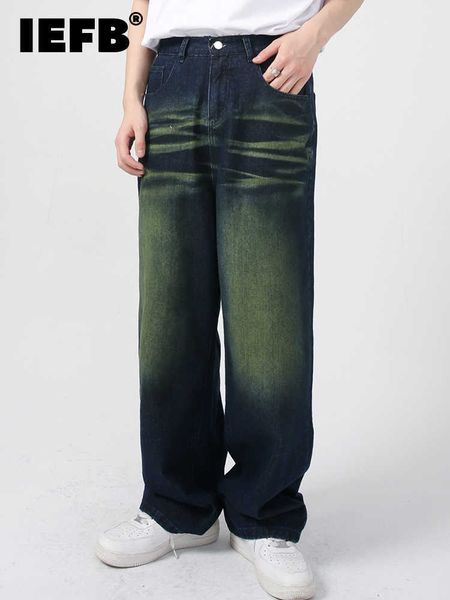 men's jeans iefb men's pants loose green jeans 2022 autumn wide leg japanese style vintage casual temperament male trousers 9a4837, Blue
men's jeans iefb men's pants loose green jeans 2022 autumn wide leg japanese style vintage casual temperament male trousers 9a4837, Blue