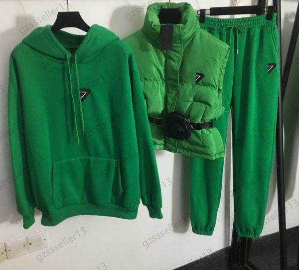 women hoodie three piece set triangle logo belt fanny pack high neck sleeveless vest puffer coat kangaroo pocket loose velvet hoodies elasti, White
women hoodie three piece set triangle logo belt fanny pack high neck sleeveless vest puffer coat kangaroo pocket loose velvet hoodies elasti, White