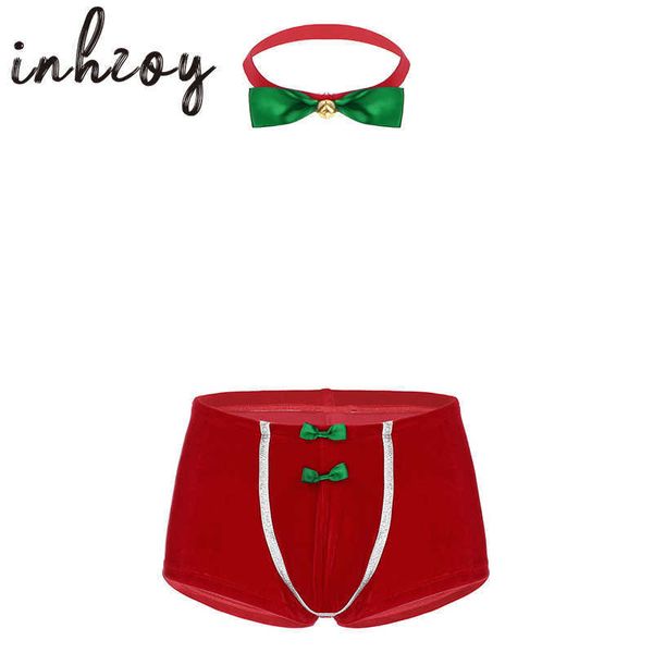 set men' panties christmas underwear festival rave santa cosplay costume red soft velvet boxer shorts fancy underpants with bowtie t22, Red;black
set men' panties christmas underwear festival rave santa cosplay costume red soft velvet boxer shorts fancy underpants with bowtie t22, Red;black