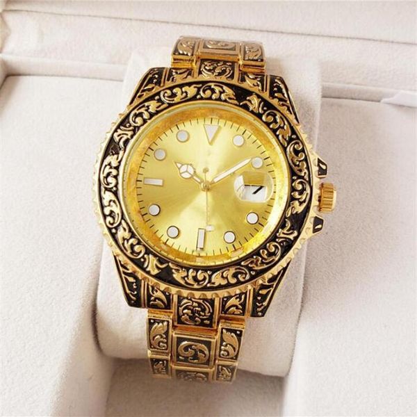 14 color watch mechanical automatic watch men's stainless steel original buckle presidential fashion men's carved watch288y, Slivery;brown
14 color watch mechanical automatic watch men's stainless steel original buckle presidential fashion men's carved watch288y, Slivery;brown