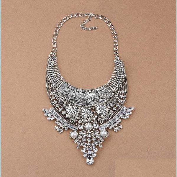 chokers chokers vintage anti sier tone long boho statement necklace bohemian jewelry chunky bib collar necklaces for women drop deli dhe7c, Golden;silver
chokers chokers vintage anti sier tone long boho statement necklace bohemian jewelry chunky bib collar necklaces for women drop deli dhe7c, Golden;silver