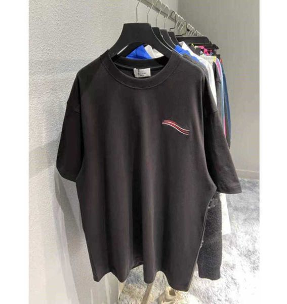 fashion brand designer t shirt letter embroidery short sleeve paris men and women short sleeve black balanciagas, White;black
fashion brand designer t shirt letter embroidery short sleeve paris men and women short sleeve black balanciagas, White;black