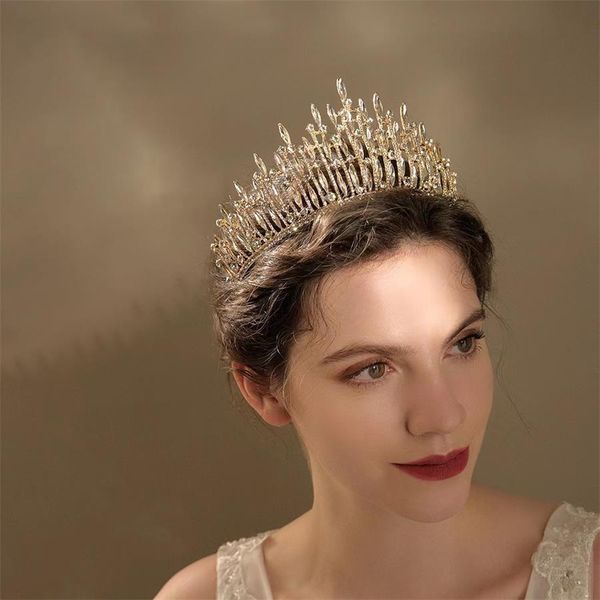 palace style light luxury crystal birthday gift goddess headwear bridal wedding dress crown ts-j2856g, Silver
palace style light luxury crystal birthday gift goddess headwear bridal wedding dress crown ts-j2856g, Silver