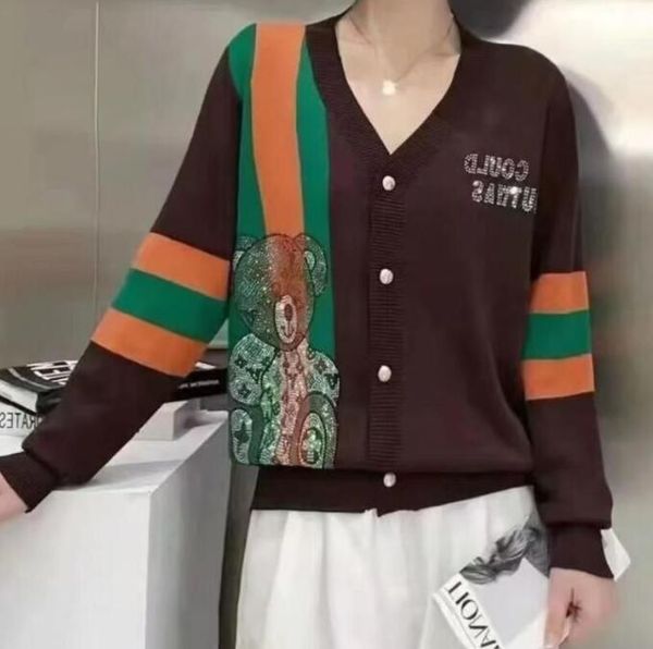 women's sweaters wool printed ladies sweaters button up casual cardigan, White;black
women's sweaters wool printed ladies sweaters button up casual cardigan, White;black