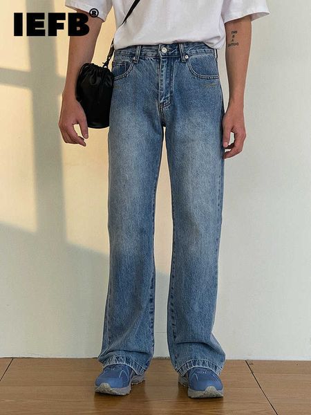 men's jeans iefb korean style retro washed men's casual jeans 2022 new simple solid color fashionable slim zipper placket pants 9a, Blue
men's jeans iefb korean style retro washed men's casual jeans 2022 new simple solid color fashionable slim zipper placket pants 9a, Blue
