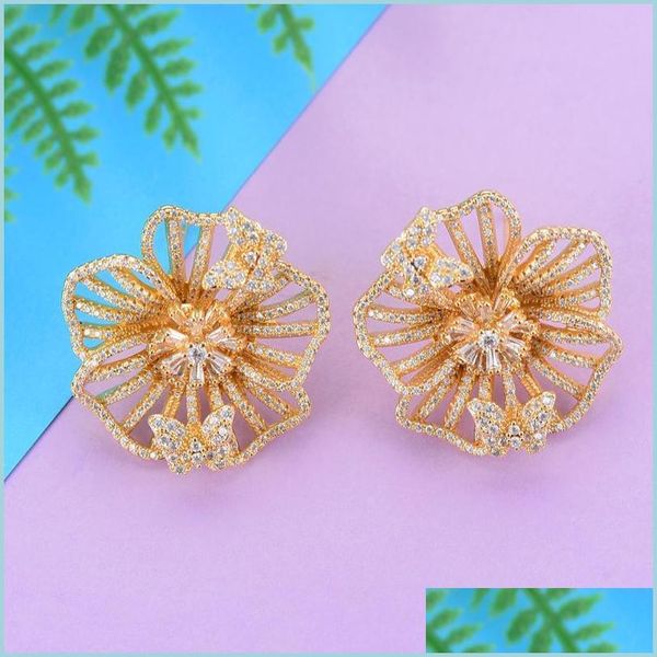 stud stud 26x26 mm trendy nigerian wedding earrings for women fl cubic zirconia inlaid fashion jewelry statement drop delivery dhrjq, Golden;silver
stud stud 26x26 mm trendy nigerian wedding earrings for women fl cubic zirconia inlaid fashion jewelry statement drop delivery dhrjq, Golden;silver