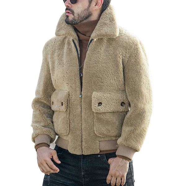 mens designer jackets for men winter warm lamb wool jacket thickened plush coats plus size, Black;brown
mens designer jackets for men winter warm lamb wool jacket thickened plush coats plus size, Black;brown