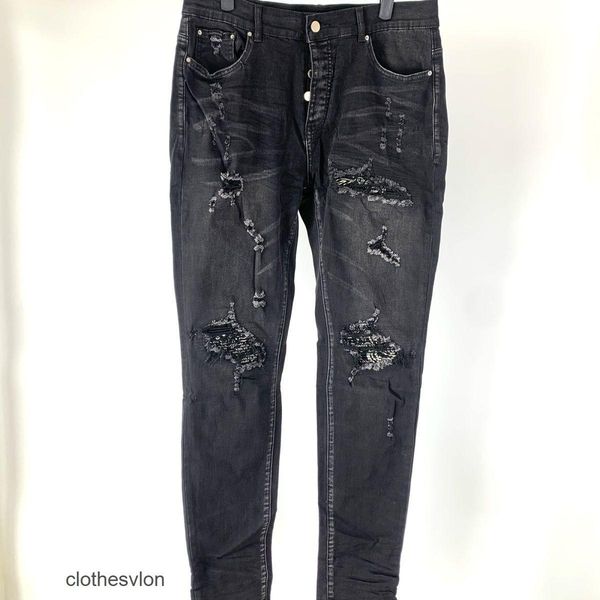 designer jeans amirs amires jean 21ss hole worn cashew elastic slim black denim pants men's women's high street brand ngp, Blue
designer jeans amirs amires jean 21ss hole worn cashew elastic slim black denim pants men's women's high street brand ngp, Blue
