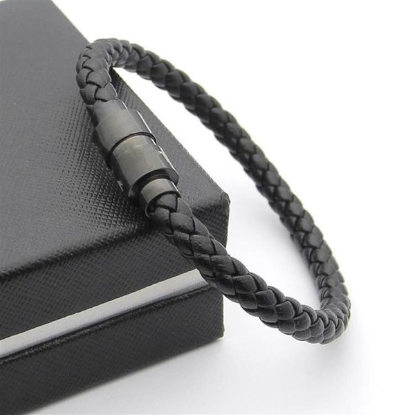 luxury black woven leather bracelets magnetic shut design with six star branding french man jewelry charm bracelet as christmas gi265s, Golden;silver
luxury black woven leather bracelets magnetic shut design with six star branding french man jewelry charm bracelet as christmas gi265s, Golden;silver