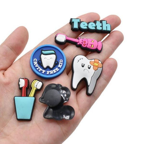 teeth health theme croc charms pvc shoecharms buckle garden shoe accessories kids gift toys, White;pink
teeth health theme croc charms pvc shoecharms buckle garden shoe accessories kids gift toys, White;pink