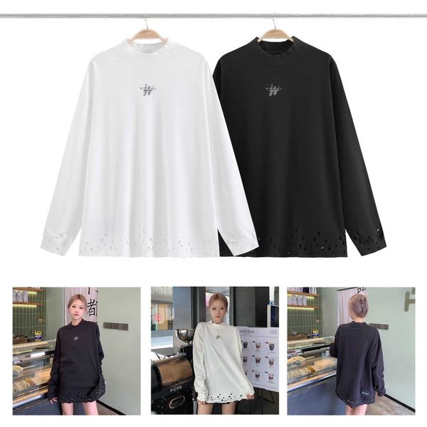 women's well hoody autumn done perforated letter long sleeve t-shirt women hoodies casual sweatshirt graffiti cotton designer 11, Black
women's well hoody autumn done perforated letter long sleeve t-shirt women hoodies casual sweatshirt graffiti cotton designer 11, Black