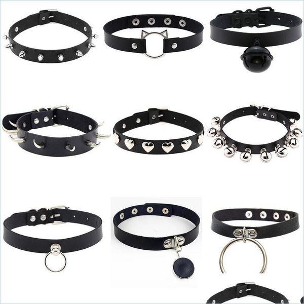 chokers chokers punk pu leather heart round spike rivet studded choker necklace gothic women black jewelry birthday party gift chock dhexk, Golden;silver
chokers chokers punk pu leather heart round spike rivet studded choker necklace gothic women black jewelry birthday party gift chock dhexk, Golden;silver