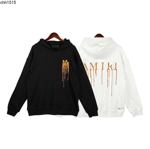 autumn flowing paint letter printed amis sweater men's bone stick 360g cotton loose casual trend long sleeve hoodie, Black
autumn flowing paint letter printed amis sweater men's bone stick 360g cotton loose casual trend long sleeve hoodie, Black
